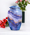 Abstract classic urn for adult male cremation.