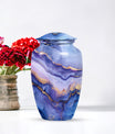 Abstract classic urn for adult male cremation.
