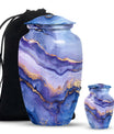 Abstract classic urn for adult male cremation.