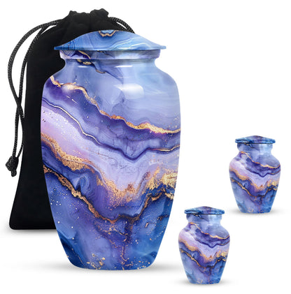 Abstract classic urn for adult male cremation.