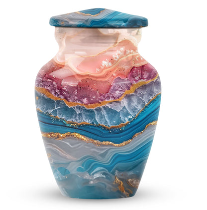 Classic 10-inch abstract urn perfect for adult human ashes