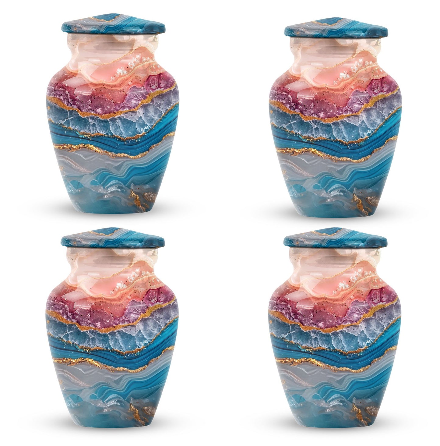 Classic 10-inch abstract urn perfect for adult human ashes