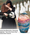 Classic 10-inch abstract urn perfect for adult human ashes