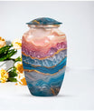Classic 10-inch abstract urn perfect for adult human ashes
