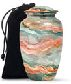 Classic 10-inch Abstract Urn for men's ashes, customizable