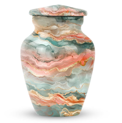 Classic 10-inch Abstract Urn for men's ashes, customizable