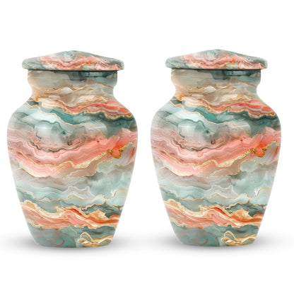 Classic 10-inch Abstract Urn for men's ashes, customizable