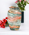 Classic 10-inch Abstract Urn for men's ashes, customizable