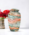 Classic 10-inch Abstract Urn for men's ashes, customizable