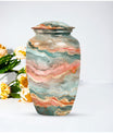 Classic 10-inch Abstract Urn for men's ashes, customizable