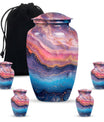Abstract Urn, Classic Design Large Cremation Urn for male
