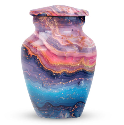Abstract Urn, Classic Design Large Cremation Urn for male