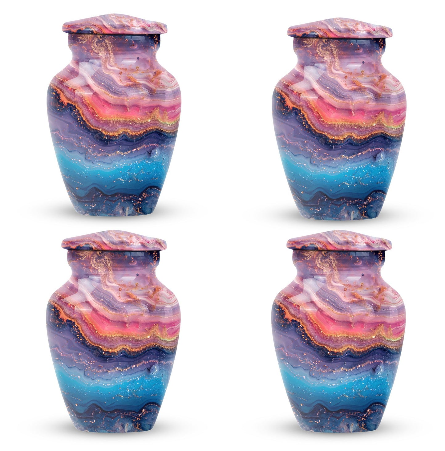 Abstract Urn, Classic Design Large Cremation Urn for male