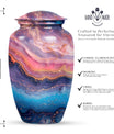 Abstract Urn, Classic Design Large Cremation Urn for male
