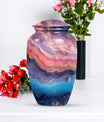 Abstract Urn, Classic Design Large Cremation Urn for male