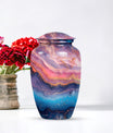 Abstract Urn, Classic Design Large Cremation Urn for male