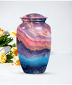 Abstract Urn, Classic Design Large Cremation Urn for male