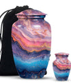 Abstract Urn, Classic Design Large Cremation Urn for male