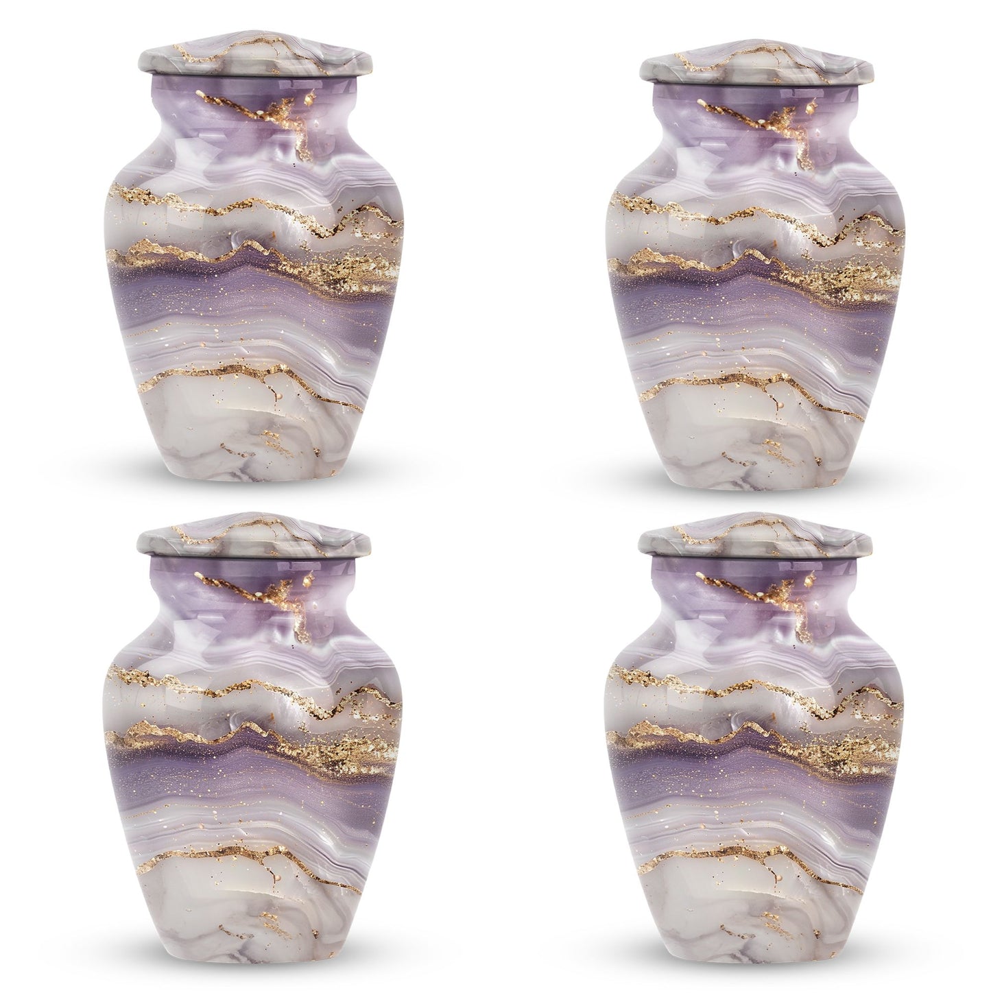 Elegant 10-inch abstract funeral urn in classic design