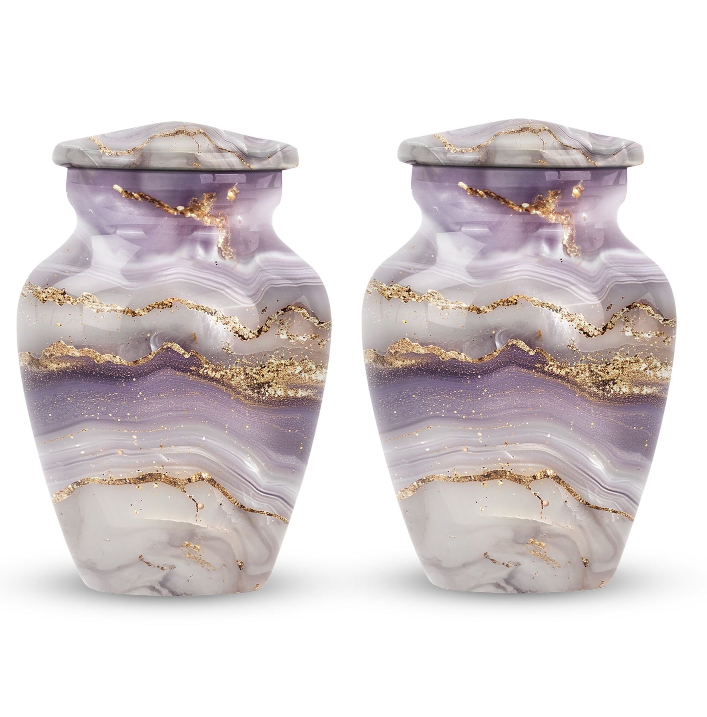 Elegant 10-inch abstract funeral urn in classic design