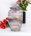 Elegant 10-inch abstract funeral urn in classic design
