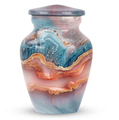 Abstract 10-inch Classic Urn for women's ashes.