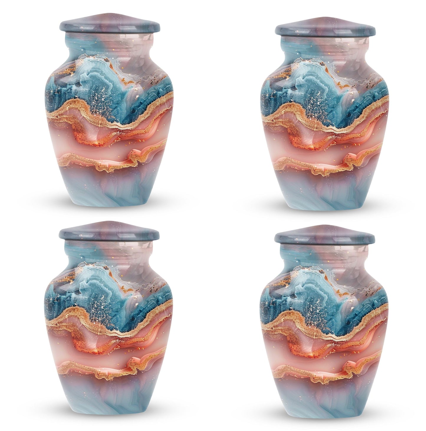 Abstract 10-inch Classic Urn for women's ashes.