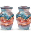 Abstract 10-inch Classic Urn for women's ashes.