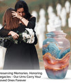 Abstract 10-inch Classic Urn for women's ashes.