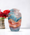 Abstract 10-inch Classic Urn for women's ashes.