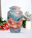 Abstract 10-inch Classic Urn for women's ashes.