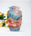 Abstract 10-inch Classic Urn for women's ashes.
