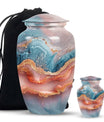 Abstract 10-inch Classic Urn for women's ashes.