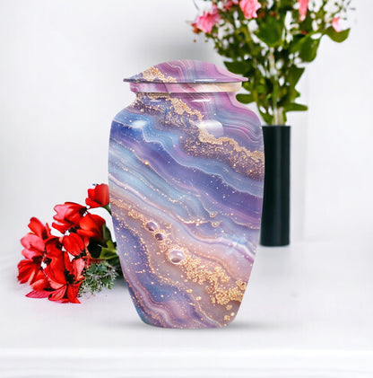Classic Abstract Urn, large memorial urn for male adults