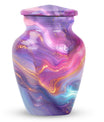 Classic abstract urn for dad, a memorial cremation urn