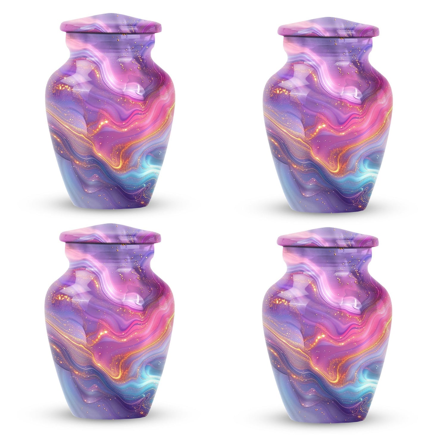 Classic abstract urn for dad, a memorial cremation urn