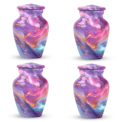 Classic abstract urn for dad, a memorial cremation urn