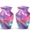 Classic abstract urn for dad, a memorial cremation urn