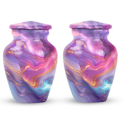 Classic abstract urn for dad, a memorial cremation urn