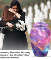 Classic abstract urn for dad, a memorial cremation urn