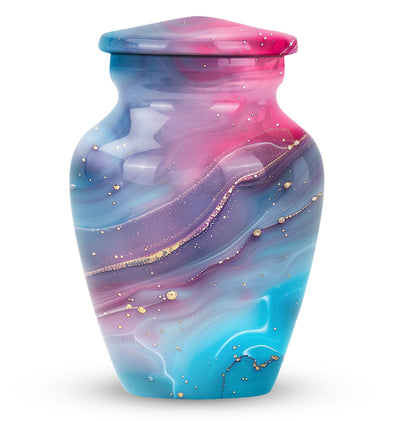 Abstract Urn, classic cremation urn for adult male ashes.