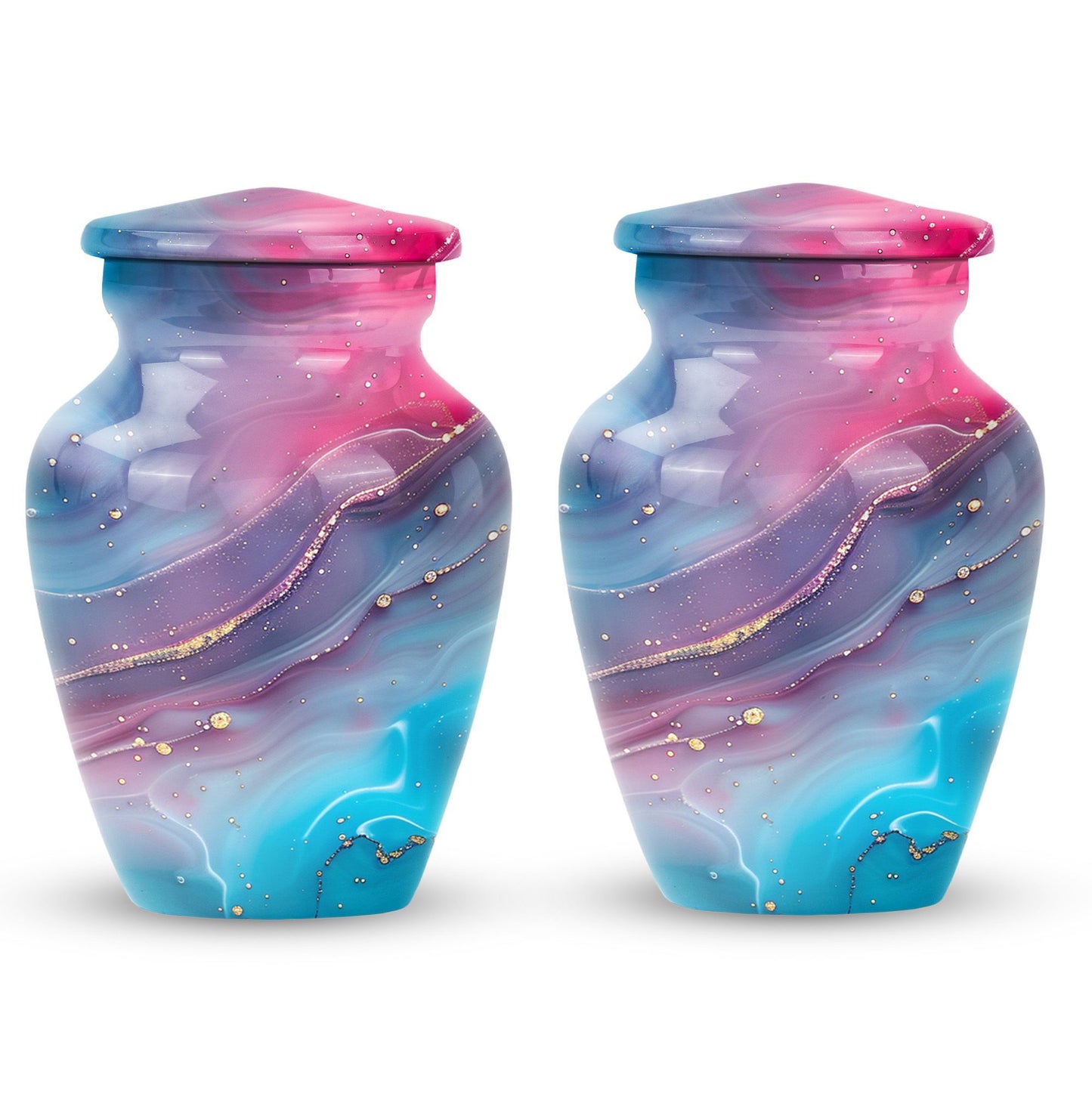 Abstract Urn, classic cremation urn for adult male ashes.