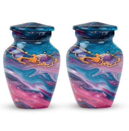 large classic Abstract Urn includes velvet pouch
