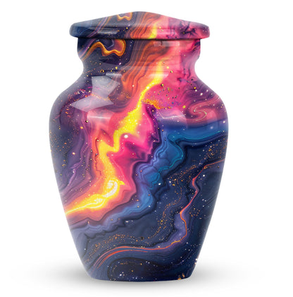 10-inch abstract memorial urn for ashes.
