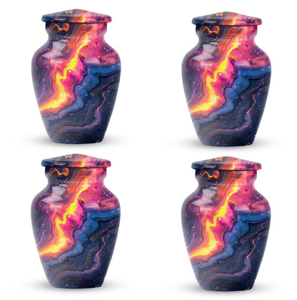 10-inch abstract memorial urn for ashes.
