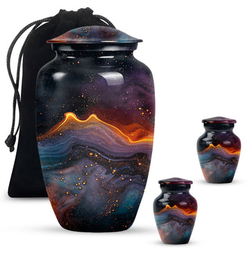 Large Urn with 2 Mini Urn