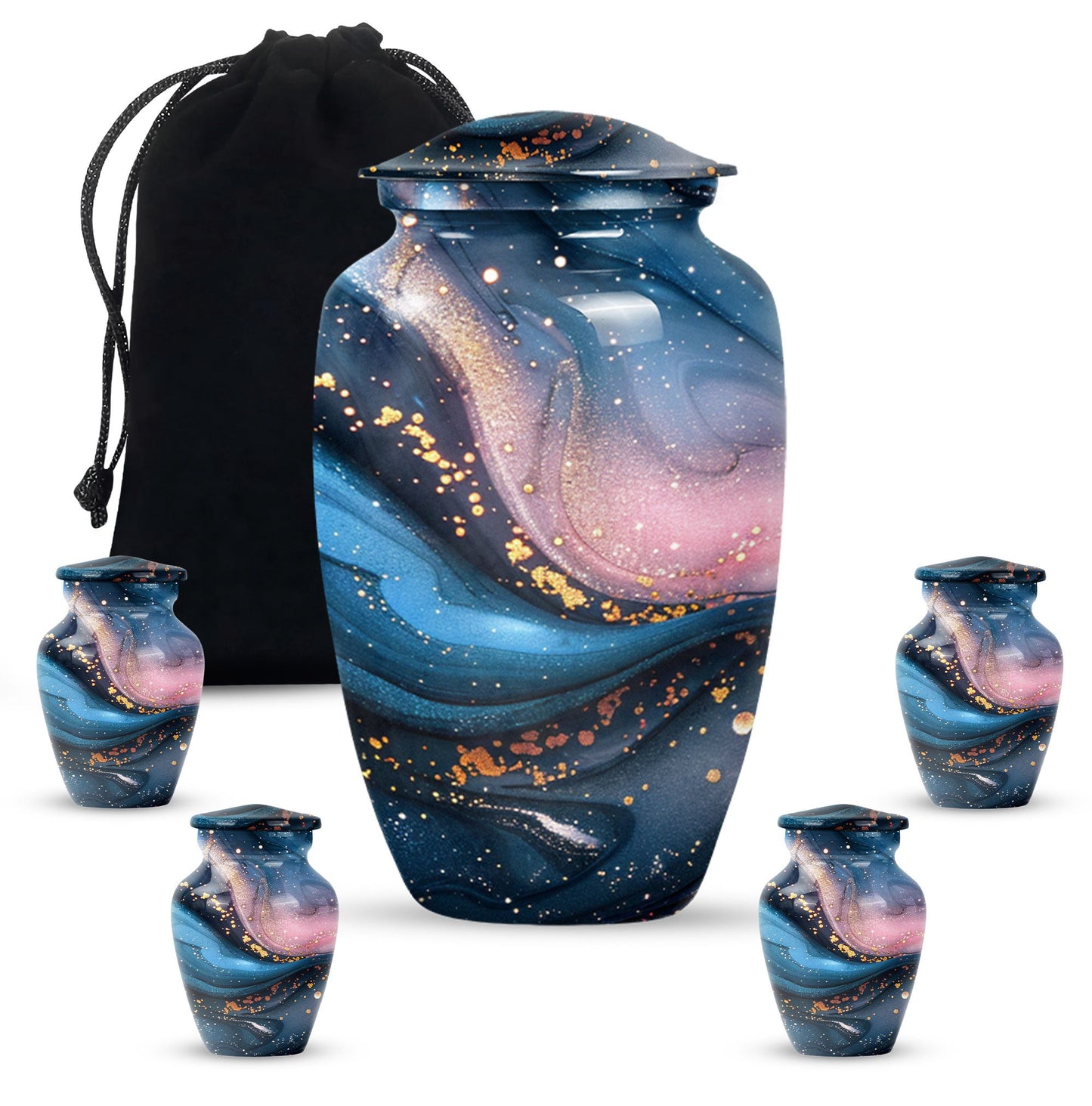 classic abstract urn in, personalized funeral urn.