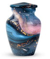 classic abstract urn in, personalized funeral urn.