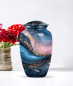 classic abstract urn in, personalized funeral urn.