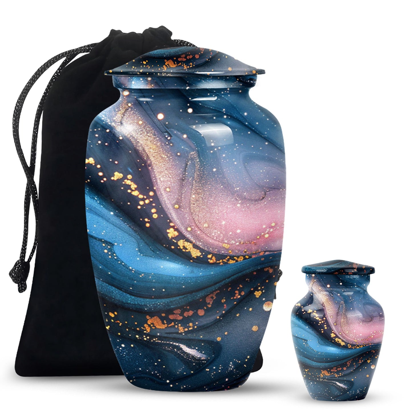 classic abstract urn in, personalized funeral urn.